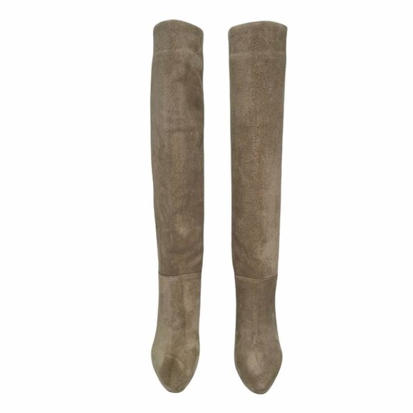 Marc Fisher LTD Zadia Tan Suede Knee High Boots - Picture 5 of 13